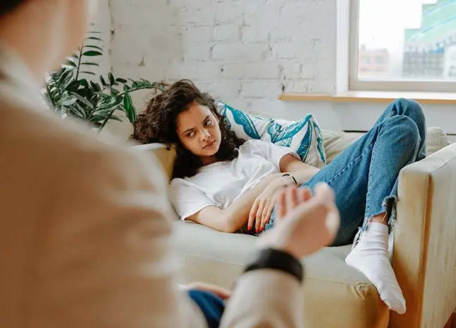 Teen Receiving Adolescent Counseling